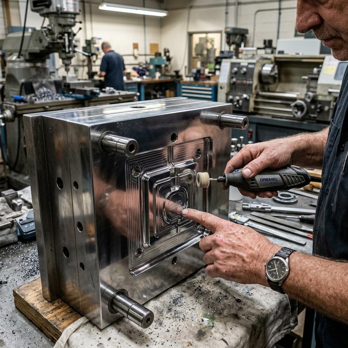 Cavity layout designs and polished injection molds developed at ThinkToReality tooling hub. - Image 1