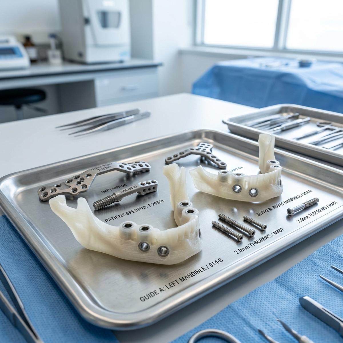 Biocompatible implant configurations and precision surgical simulation models designed at ThinkToReality. - Image 1